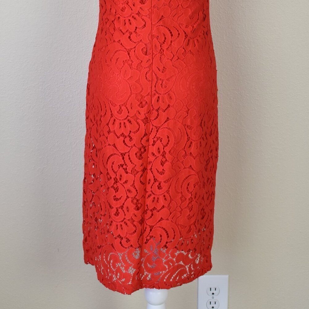 Alexia Admor Kendall Red Lace Sheath Dress XS - Picture 7 of 10